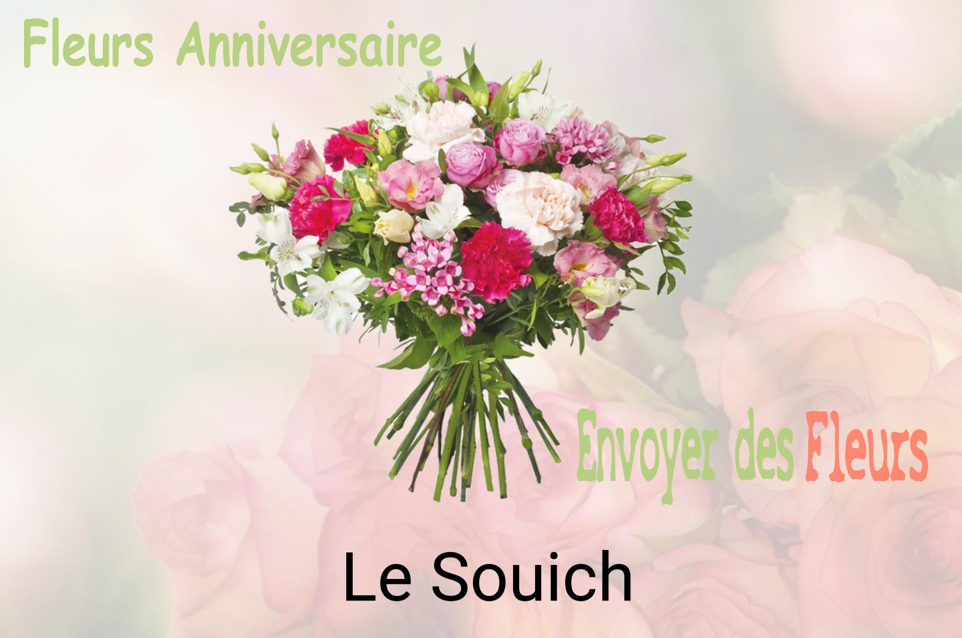 Bouquet de fleurs d’anniversaire livré à Le Souich